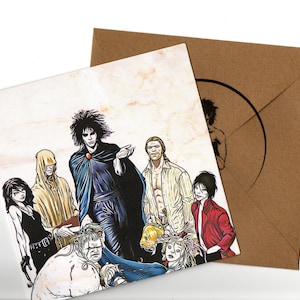Sandman (the Endless) 15x15 Grußkarte und Umschlag blanko innen