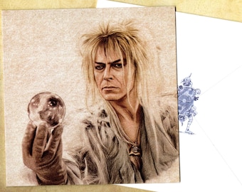Jareth handmade card with envelope blank inside 15cmx15cm