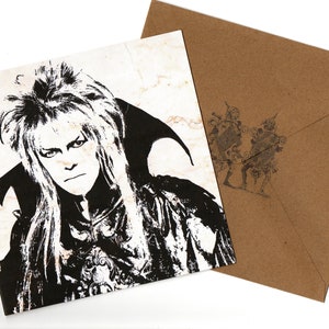 Jareth handmade card with envelope blank inside 15cmx15cm