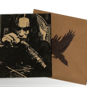 Brandon Lee 15x15 handgemachte Grußkarte und Umschlag 15cmx15cm