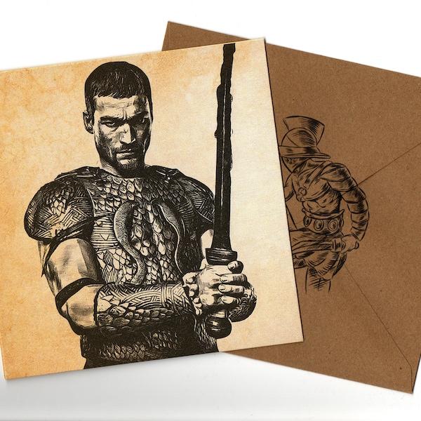 Andy Whitfield 15x15cm card and envelope blank inside