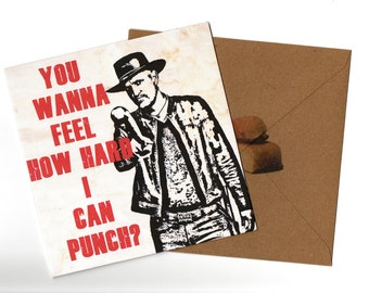 Woody Harrelson 15x15 blank greeting card and envelope