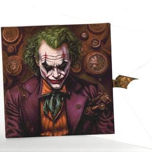 Heath Ledger15x15 handmade greeting card with envelope blank inside