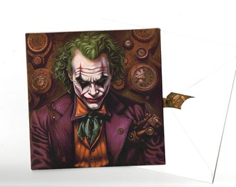 Heath Ledger15x15 handmade greeting card with envelope blank inside