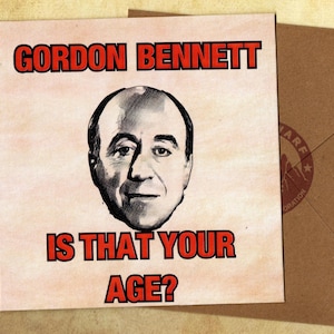 ノーマン・ラヴェットの誕生日カードと封筒（15x15インチ、内側は空白）