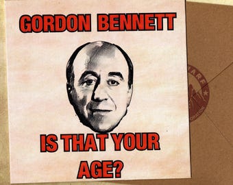 Norman Lovett Birthday card and envelope 15x15 blank inside