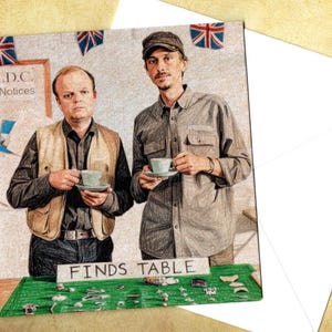 Mackenzie Crook, Toby Jones biglietto d'auguri artistico 15 x 15 cm con busta