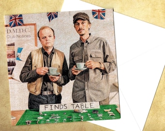 Mackenzie Crook , Toby Jones   greeting card art card 15x15cm with envelope
