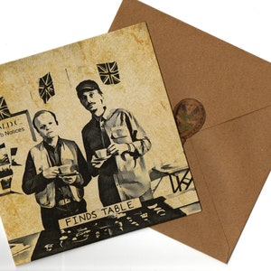 Mackenzie Crook, Toby Jones cartão de felicitações feito à mão 15x15 com envelope