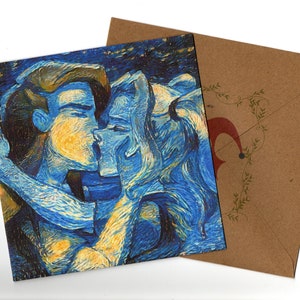 Ivy and Harley 15x15 handmade greeting card with envelope blank inside
