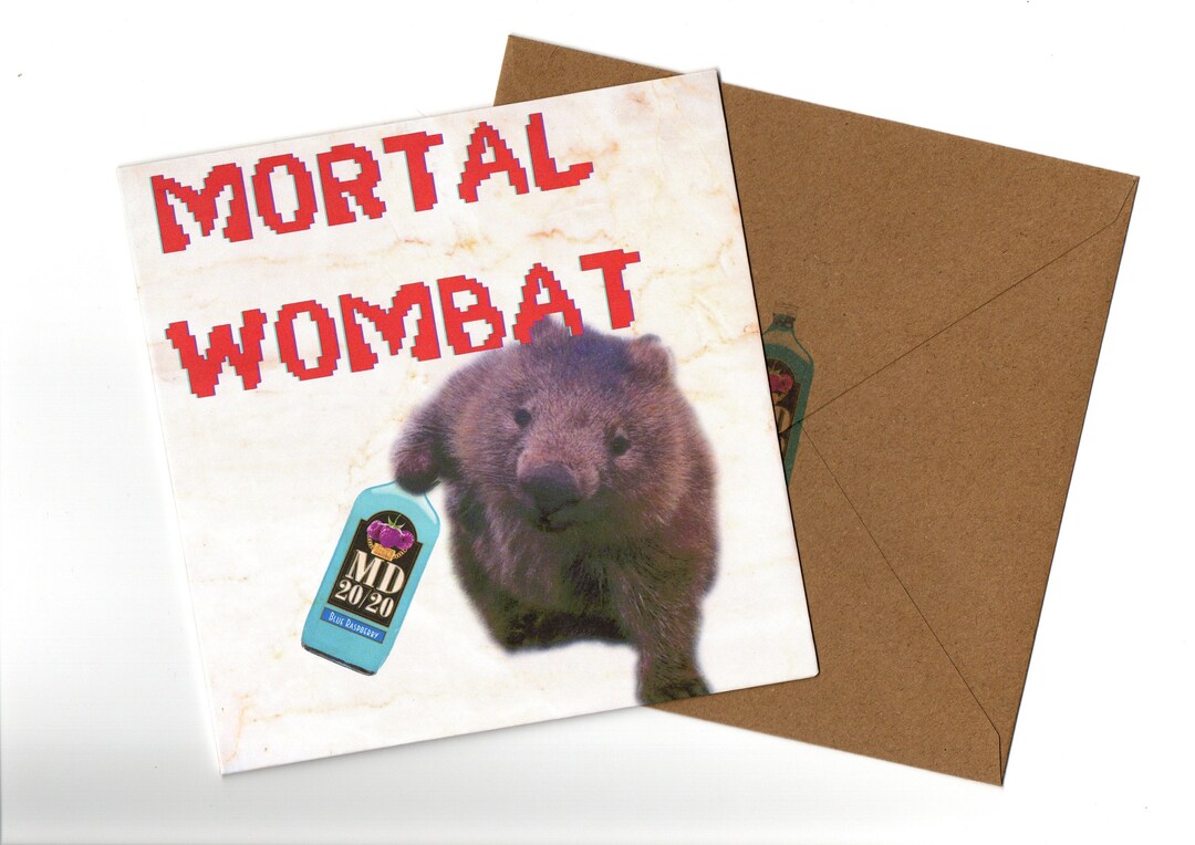 Mortal Wombat Funny Greeting Card 15x15 And Envelope Etsy mortal-wombat-funny-greeting-card-15x15-and-envelope-etsy