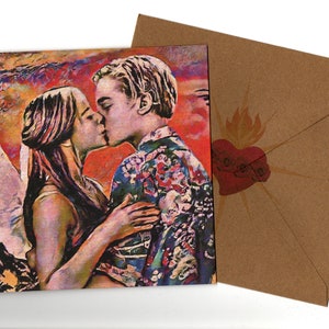 Romeo and Juliet 15cm x 15cm greeting card