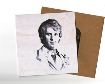 Peter Davison 15x15 greeting card  and envelope blank inside