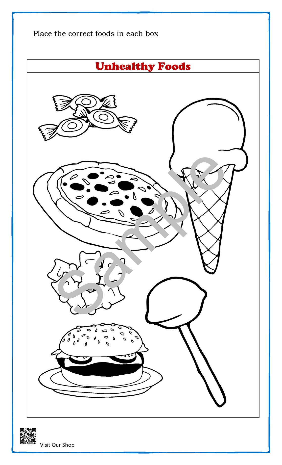 Learning About Healthy Foods Preschool / (Download Now) - Etsy
