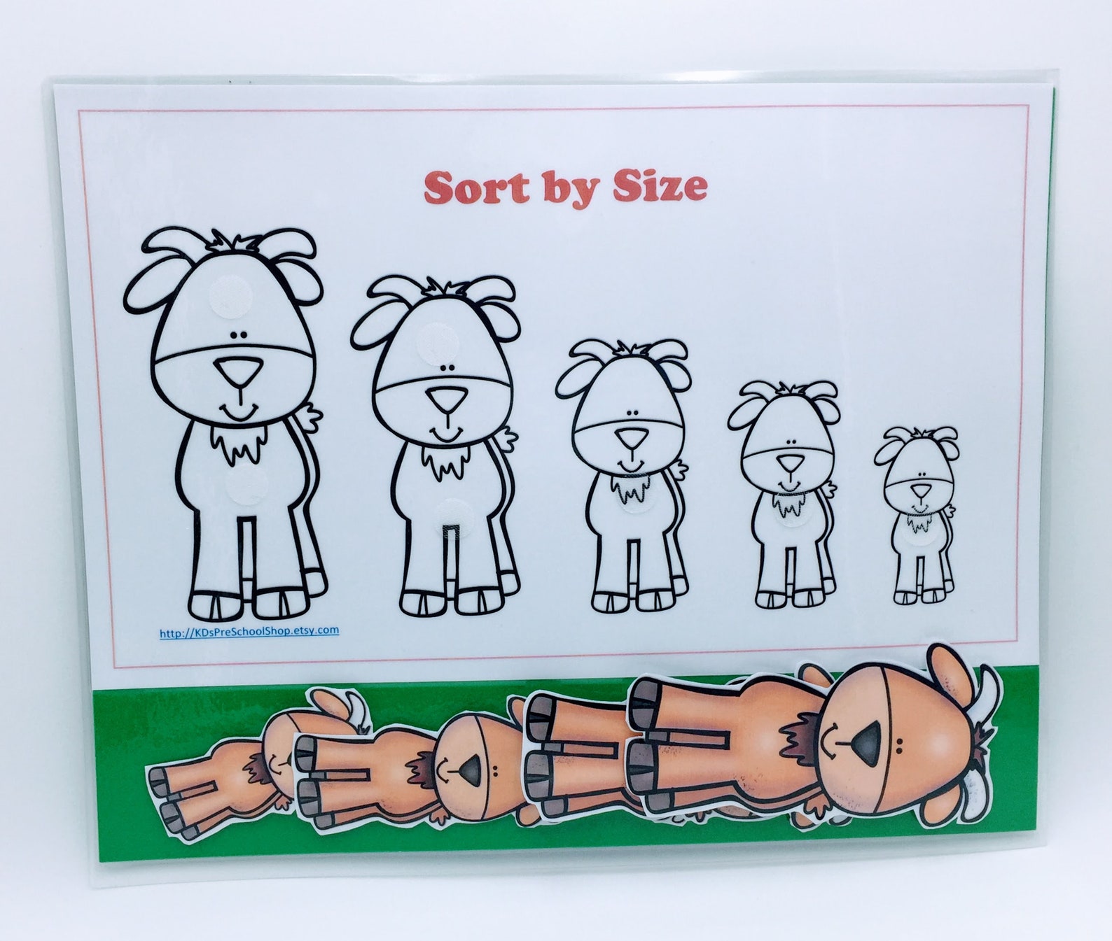 Goat Sorting by Size Toddler Preschool Home School | Etsy