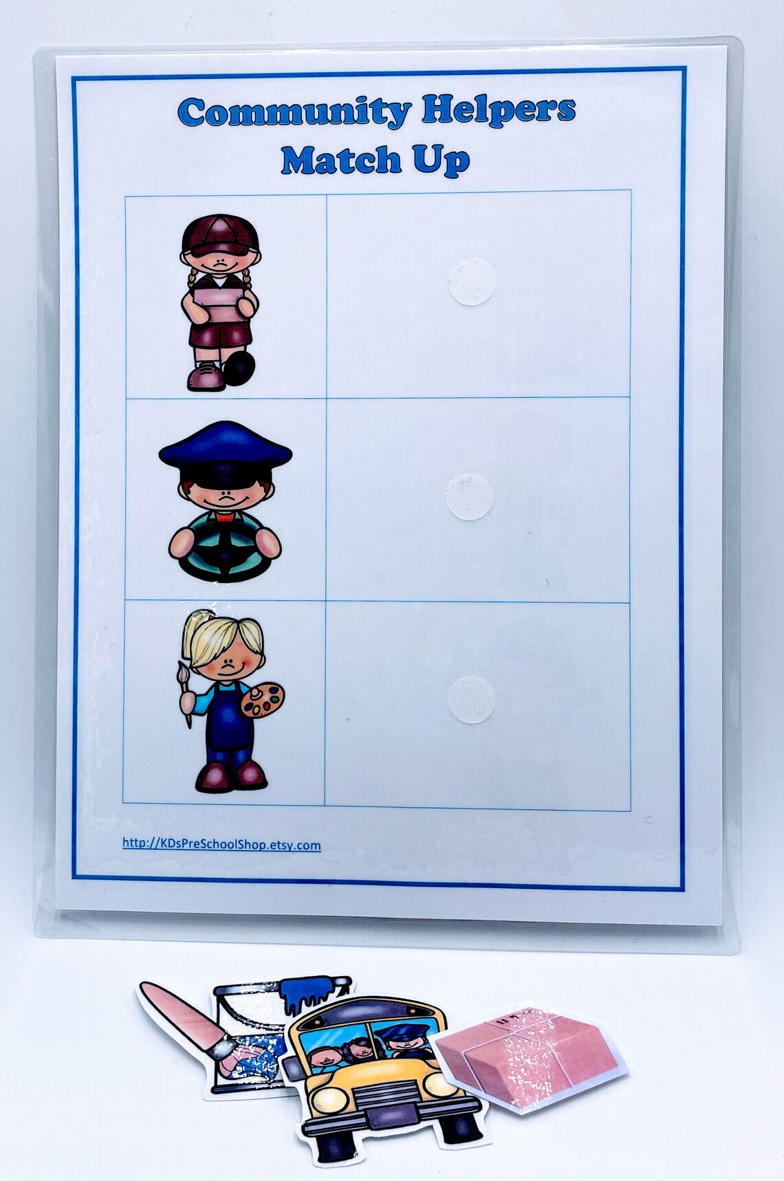 community helpers match up preschoolhome school chart etsy