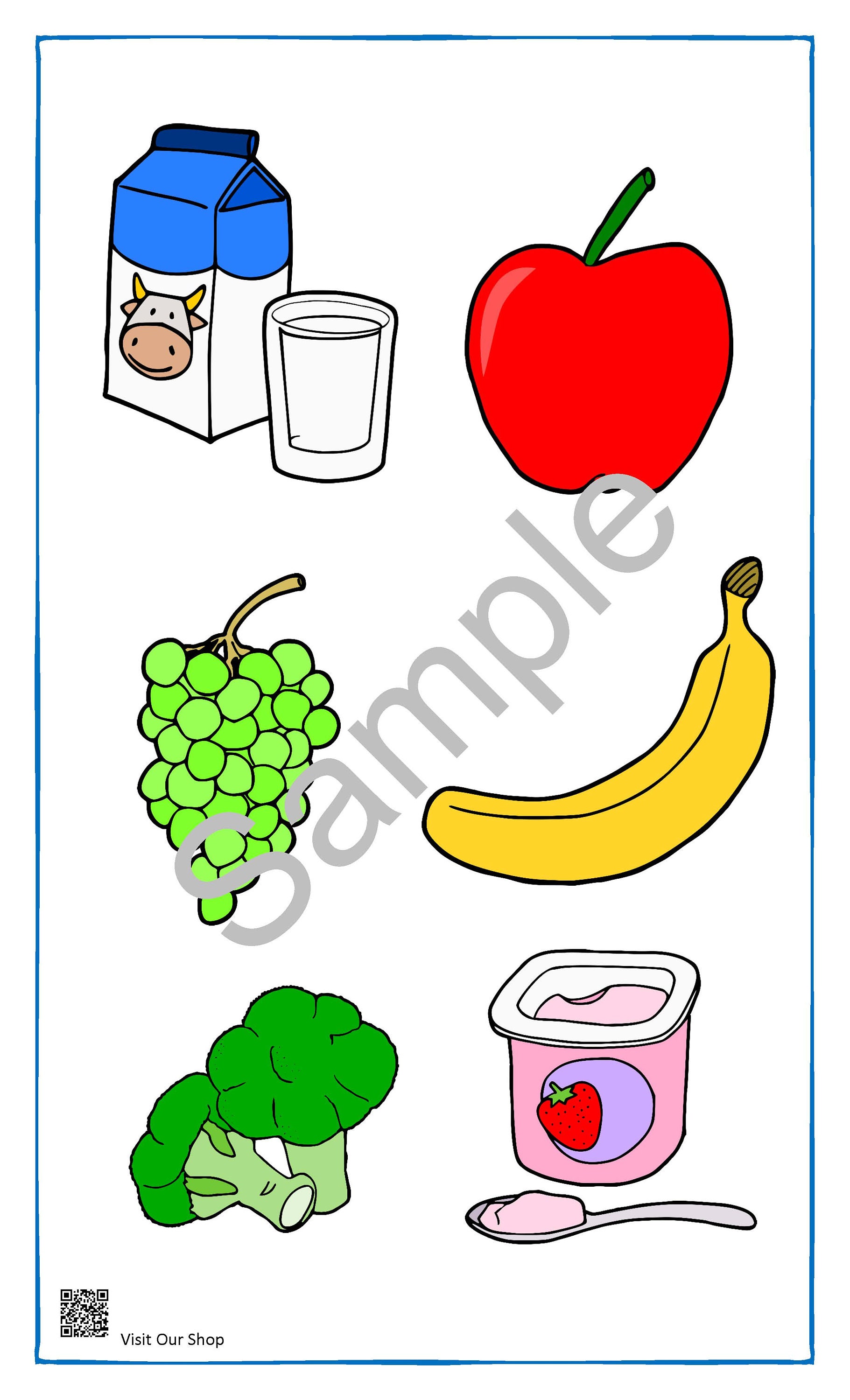 Learning About Healthy Foods Preschool / Kindergarten / Etsy