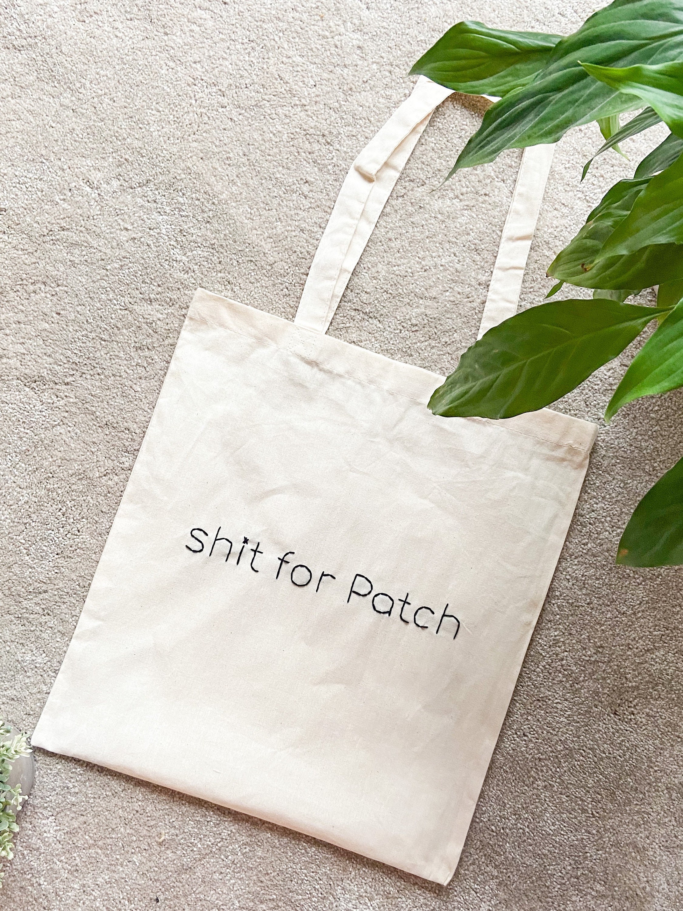 Personalised dog tote handmade embroidered tote dog lover Etsy