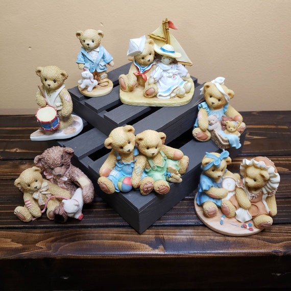 VARIOUS YEARS CHERISHED TEDDIES BEAR ORNAMENTS TYPES COLLECTIBLE FIGURINES 