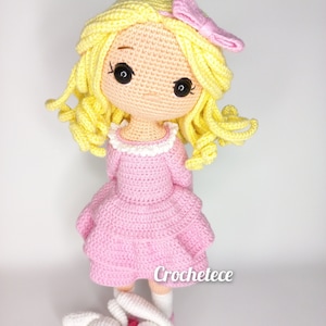 Crochet pattern doll Amigurumi doll Hope and bunny English,Español,Brazilian Portuguese,French pdf pattern