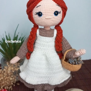Crochet doll pattern Amigurumi doll pattern Anna English,French, Spanish, Portuguese pattern image 6