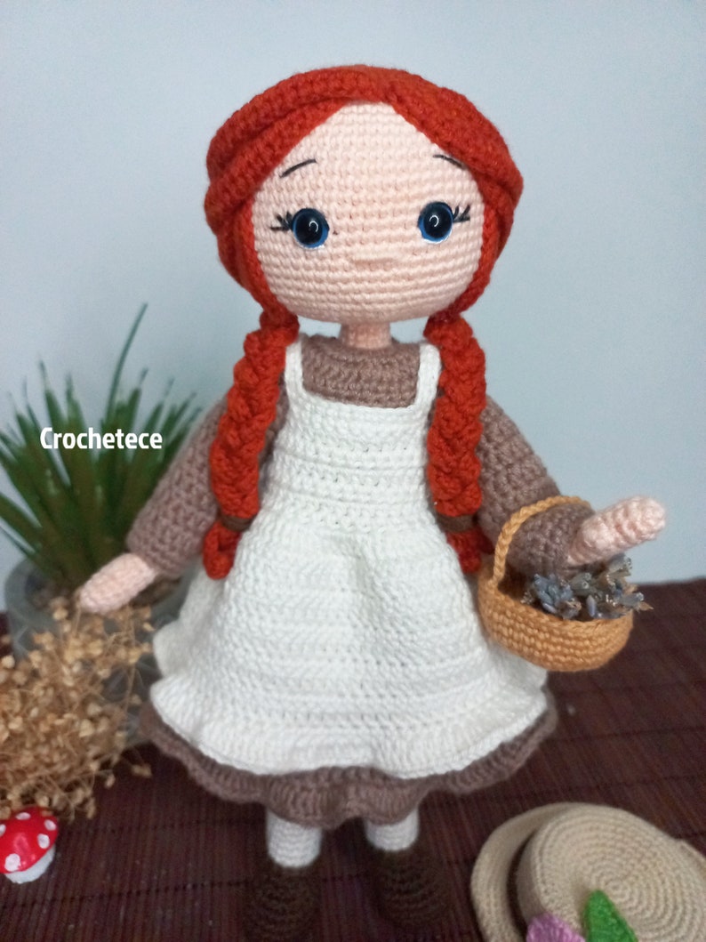 Crochet doll pattern Amigurumi doll pattern Anna English,French, Spanish, Portuguese pattern image 6