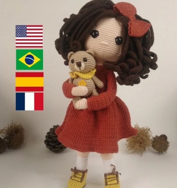 Amigurumi Pattern Doll Crochet for Little Red Riding Hood PDF -  Israel