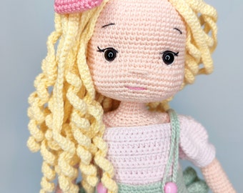 4 patterns in one crochet pattern doll bundle, amigurumi pattern doll English pdf pattern pack
