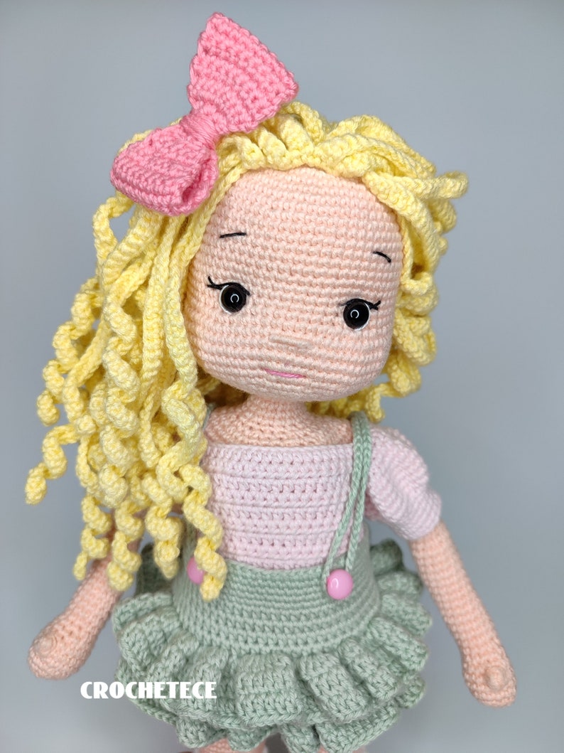 Crochet pattern doll Amigurumi doll Jenny and Bunny pdf English/Français/Espanol/Português image 5