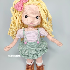 Patrón de crochet muñeca muñeca Amigurumi Jenny y Bunny pdf English/Français/Espanol/Português imagen 8