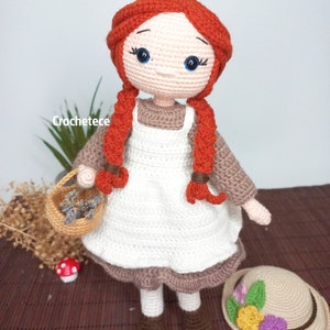 Crochet doll pattern Amigurumi doll pattern Anna English,French, Spanish, Portuguese pattern image 3
