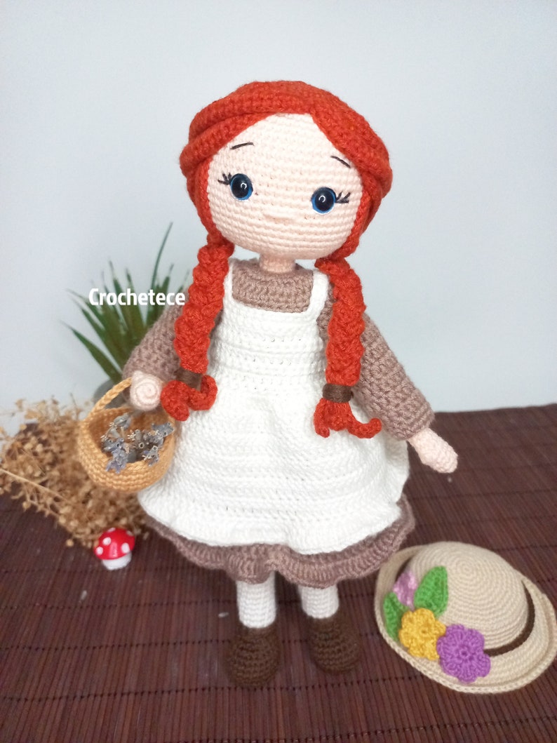 Crochet doll pattern Amigurumi doll pattern Anna English,French, Spanish, Portuguese pattern image 3