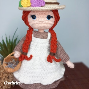 Crochet doll pattern Amigurumi doll pattern Anna English,French, Spanish, Portuguese pattern image 4