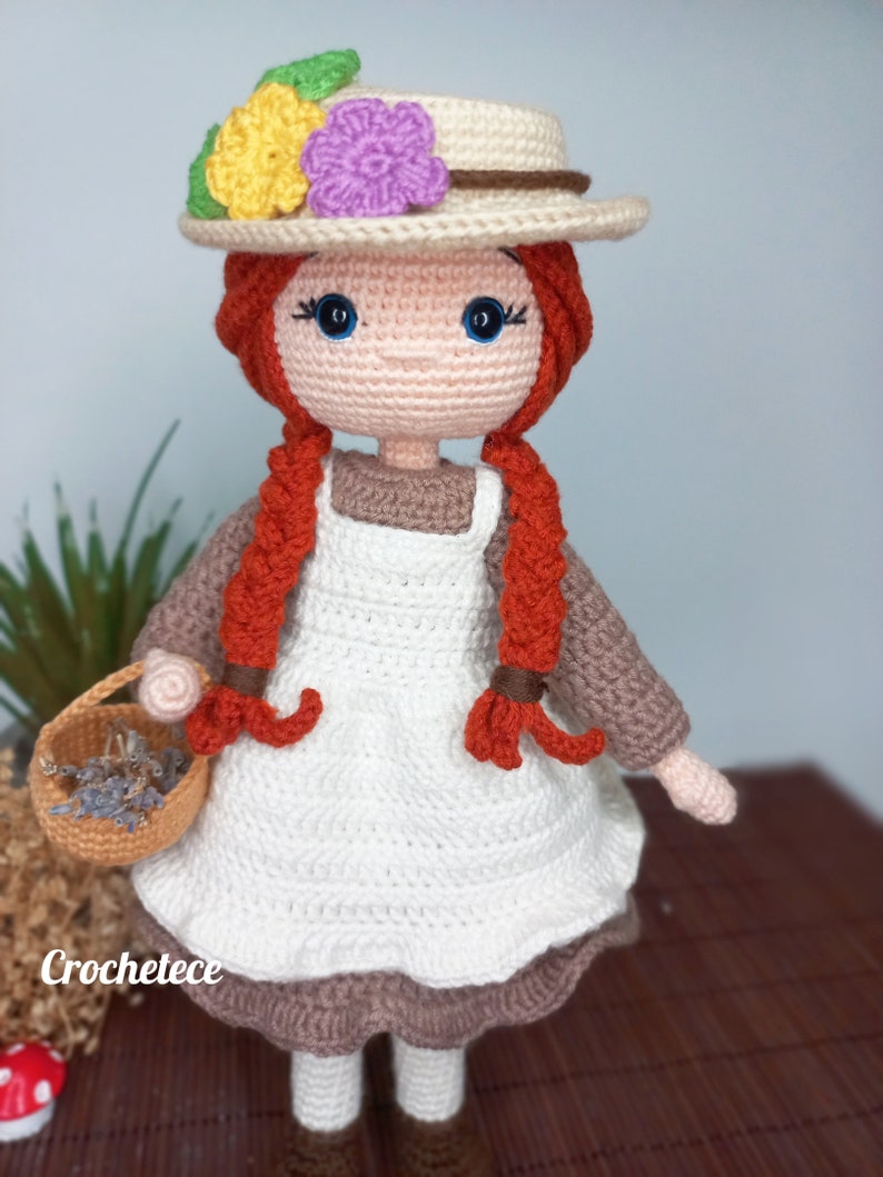 Crochet doll pattern Amigurumi doll pattern Anna English,French, Spanish, Portuguese pattern image 4