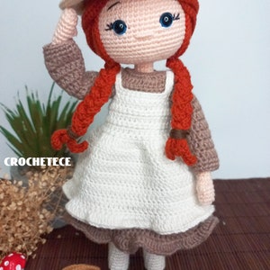 Crochet doll pattern Amigurumi doll pattern Anna English,French, Spanish, Portuguese pattern image 5