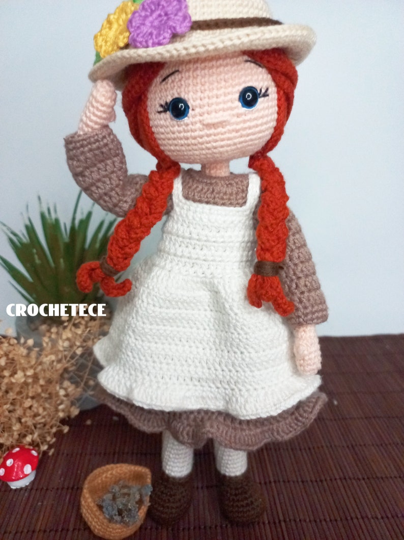 Crochet doll pattern Amigurumi doll pattern Anna English,French, Spanish, Portuguese pattern image 5