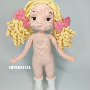 Crochet pattern doll Amigurumi doll Jenny and Bunny pdf English/Français/Espanol/Português image 7