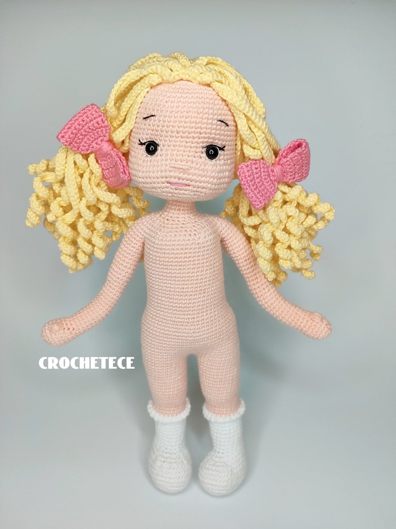 Crochet pattern doll Amigurumi doll Jenny and Bunny pdf English/Français/Espanol/Português image 7