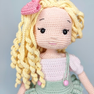 Patrón de crochet muñeca muñeca Amigurumi Jenny y Bunny pdf English/Français/Espanol/Português imagen 9
