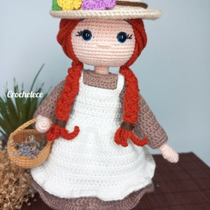 Crochet doll pattern Amigurumi doll pattern Anna English,French, Spanish, Portuguese pattern image 2