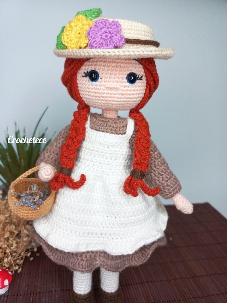 Crochet doll pattern Amigurumi doll pattern Anna English,French, Spanish, Portuguese pattern image 2