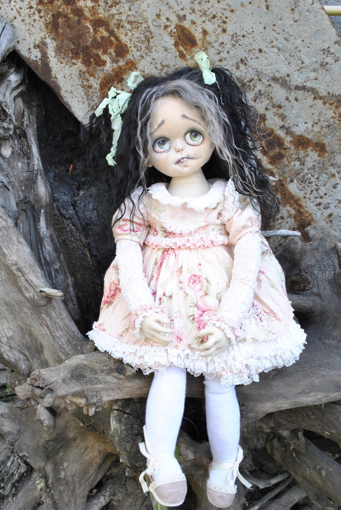 RESERVE Creepy art doll supernatural gifts Etsy