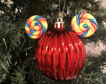 Lollipop Mickey Christmas Ornaments / Disney Ornaments