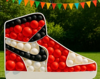 Sneaker Mosaic, shoes, Mosaic Balloon Frame Template, Balloon sneaker, Shoe Mosaic Balloons, sneaker