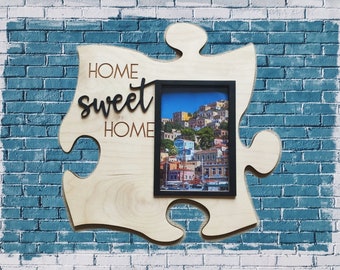 Personalized Puzzle Piece Photo Frame