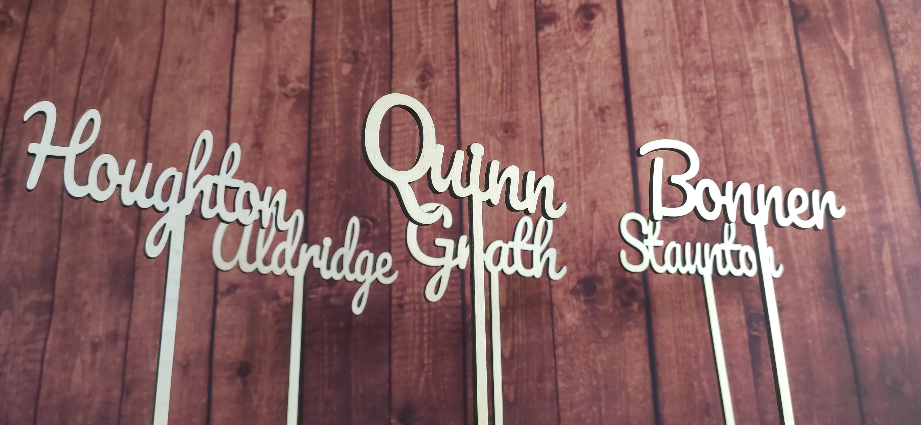 Rustic Wooden Table Names // Custom Table Numbers // Wedding Etsy