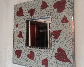 square mosaic mirror,mosaic mirror bathroom,mosaic mirror for wall,mosaic mirror wall decor