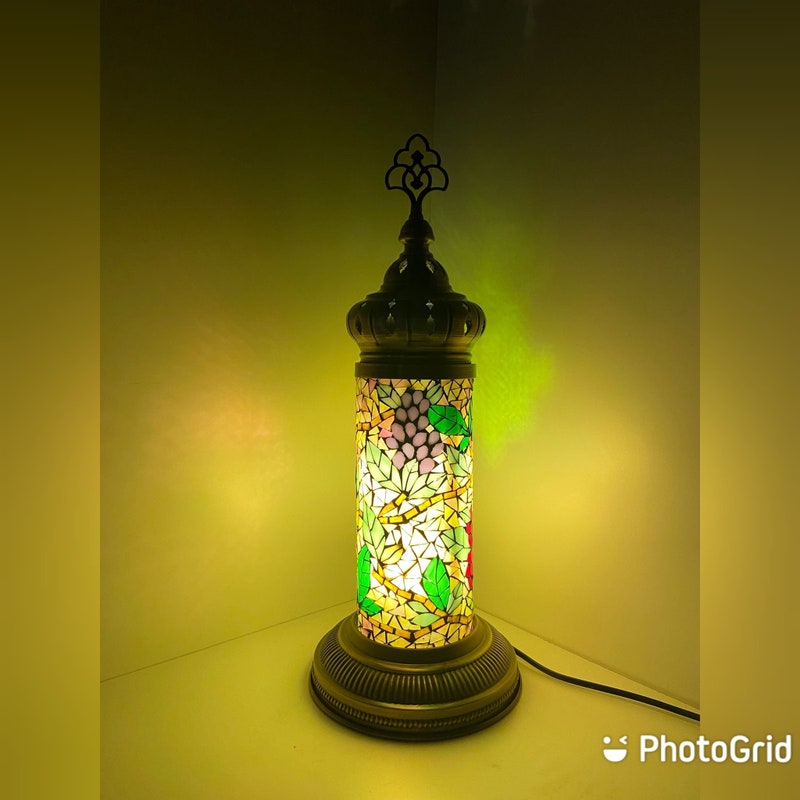 Mosaic Table Lamp - Etsy