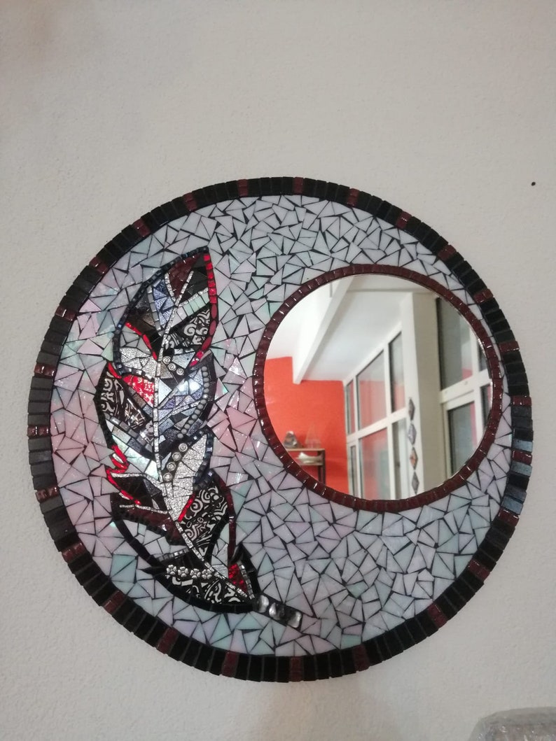 Mosaic Mirror Mosaic Mirror Wall Decor Etsy