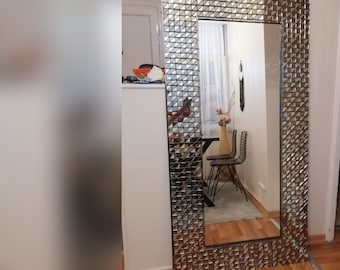 Handgefertigt Mosaik Höhe Spiegel, große Wand Dekoration
